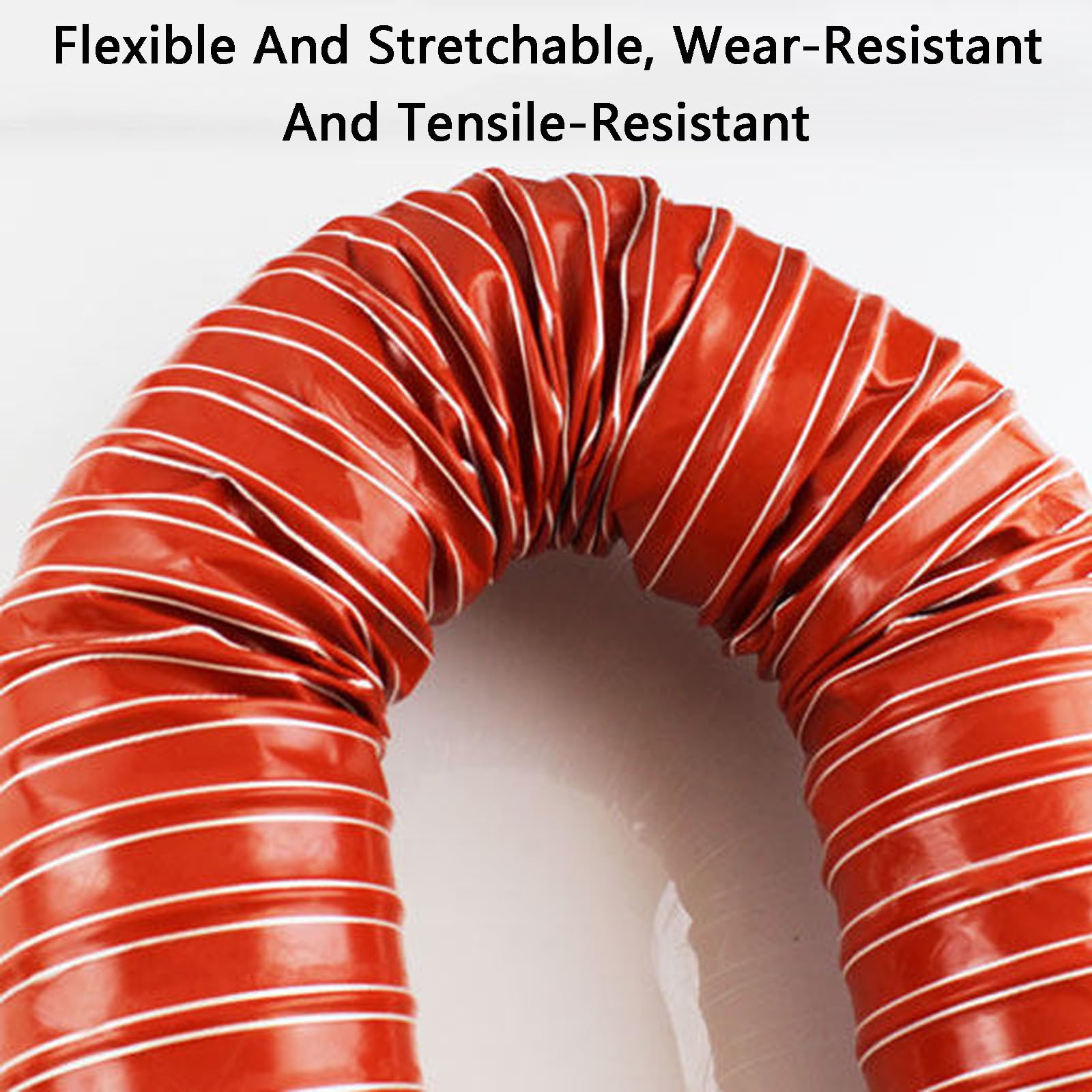 Tubo Aire Acondicionado Portatil,Tubo Aire VentilacióN,ExtraccióN De Aire Acondicionado PortáTil,Manguera De Silicona para Conductos De Aire De Alta Resistencia Al Calors