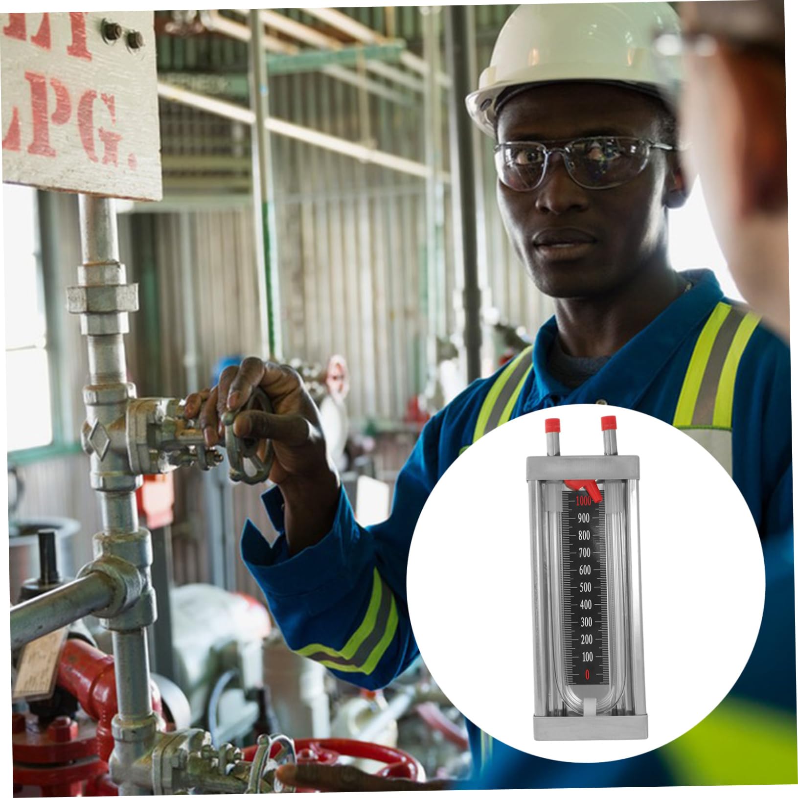 Gatuida 3pezzi Manometro U-shaped Inossidabile Sensore Di Pressione Di Alta Precisione Misuratore Di Pressione Differenziale Per Tubazioni Gas Facile Da Usare Per Professionisti e Amatori