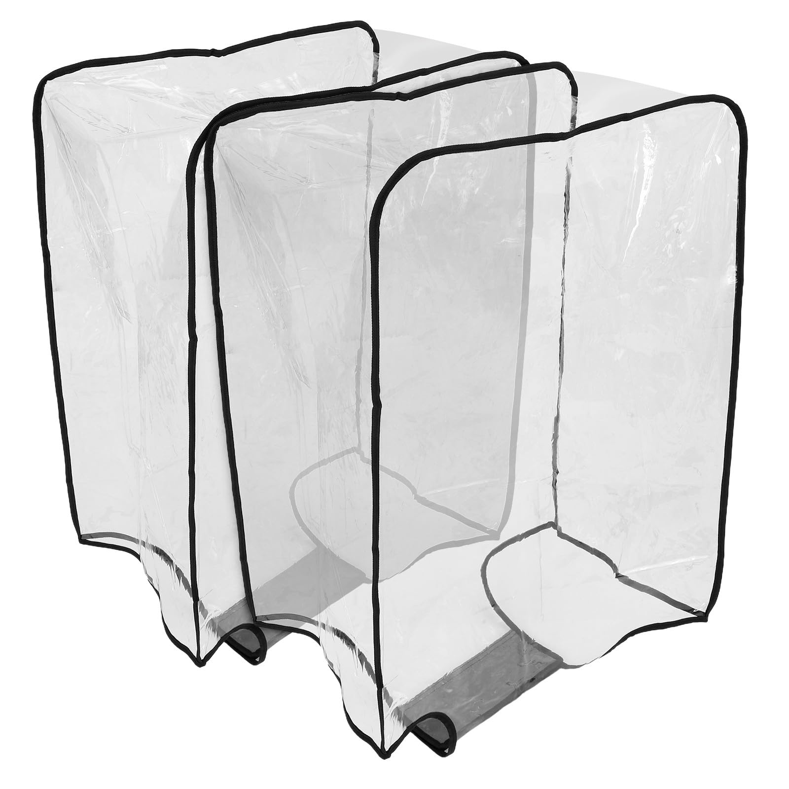 TEHAUX 2 Stück Pack PVC Kofferhüllen für Rollkoffer und Kratzfeste Gepäckschutzhüllen Faltbar und Kompakt für Reisen und Flughafen Sicherheitskontrollen