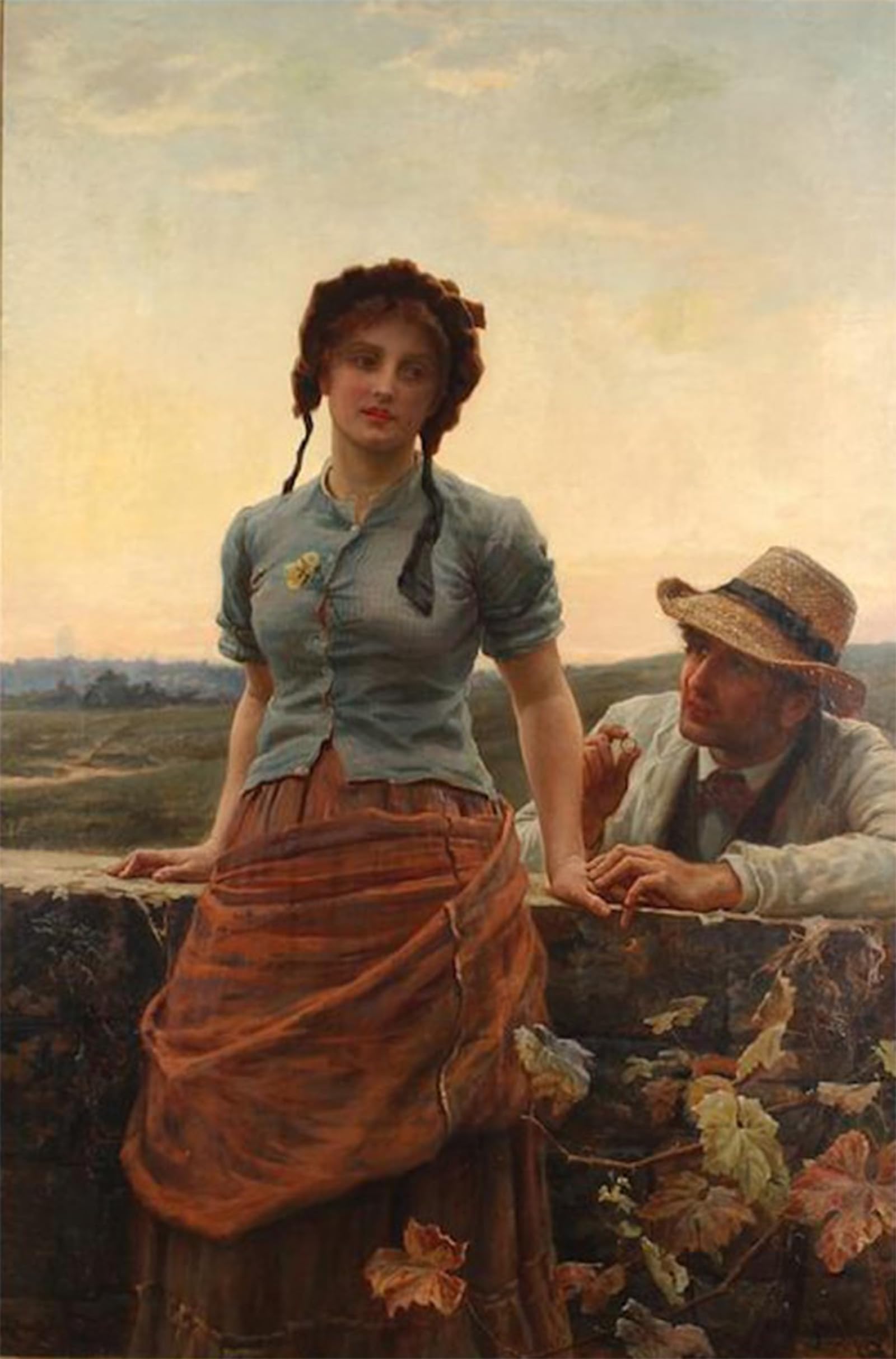 POSTERIIk Famous Modern Artwork Art Mural the Proposal by Frederick Oil Paintings Pictures for Home Decor 60x90cm