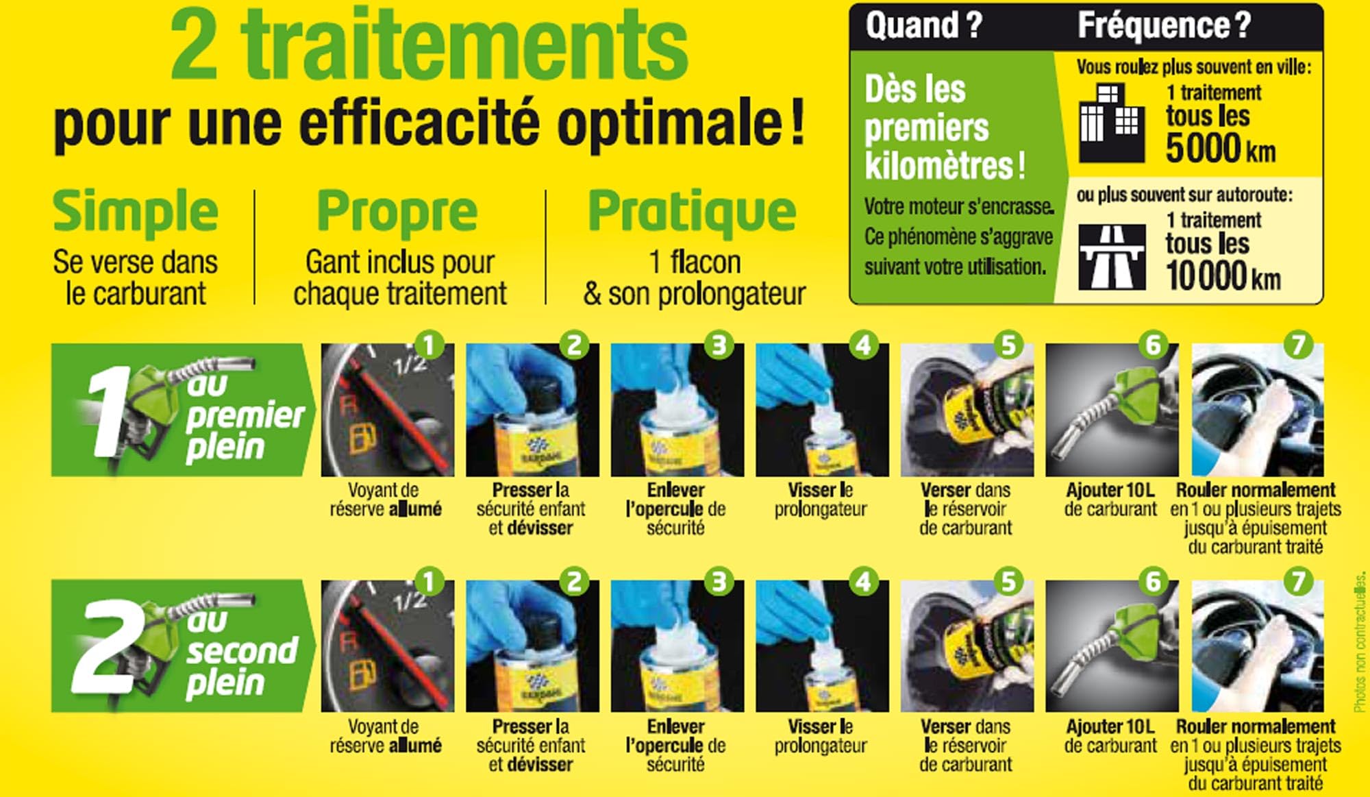 Pack décrassant moteur essence BARDAHL 2x300ml (bidon)