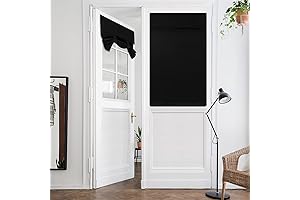 HOMEIDEAS French Privacy Door Curtains for Back Door