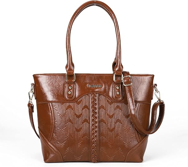 Gladdon Small Crossbody Purse For Women - Floral Cutout Design, Adjustable Strap, Brown Leather