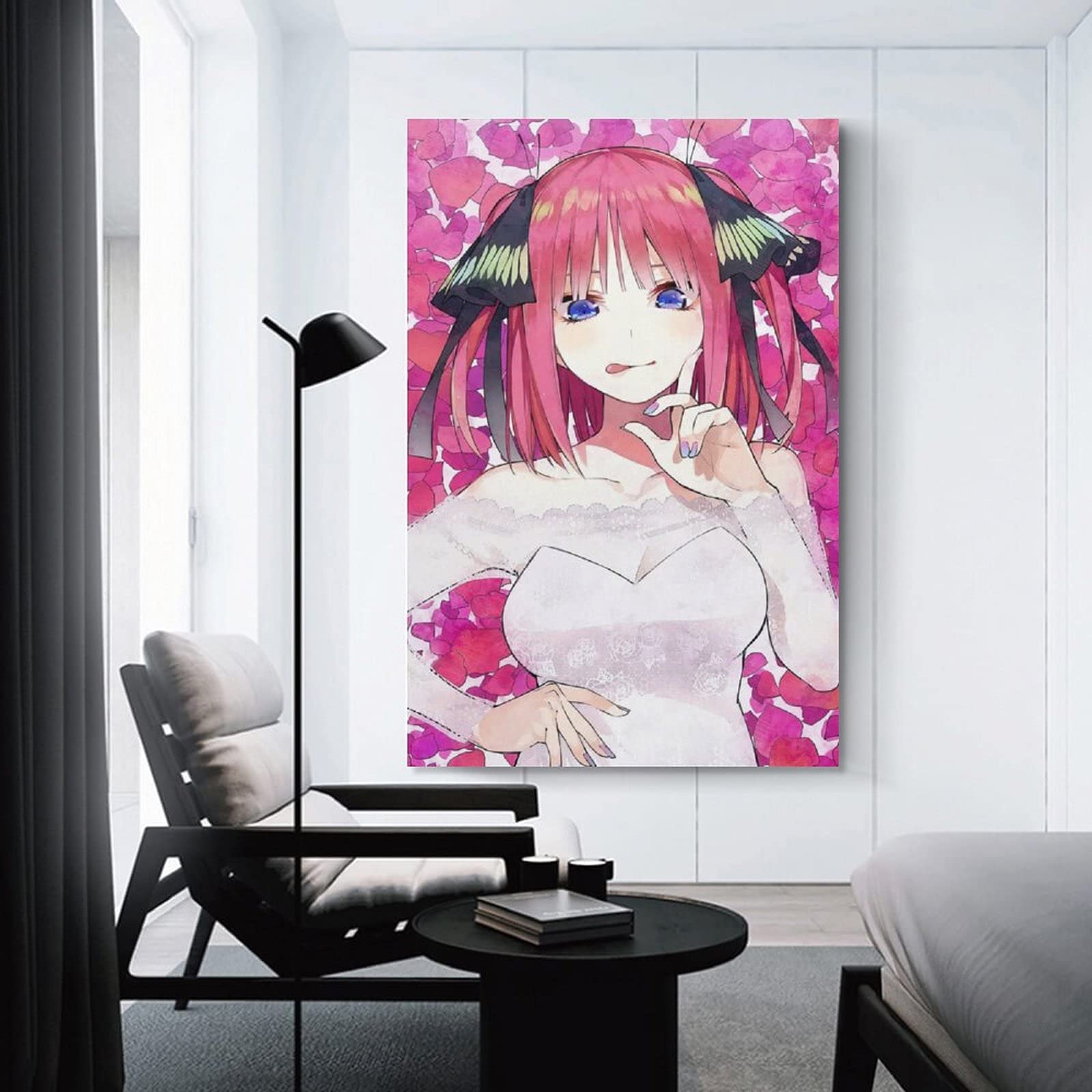 Aセット 五等分の花嫁 中野二乃　 光沢紙ポスター A4 TVアニメ『五等分の花嫁∬』 - 描き下ろしイラスト 二乃 桜和装