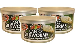 Zoo Med Can O' Silkworms: Essential Nutrition for Bearded Dragons