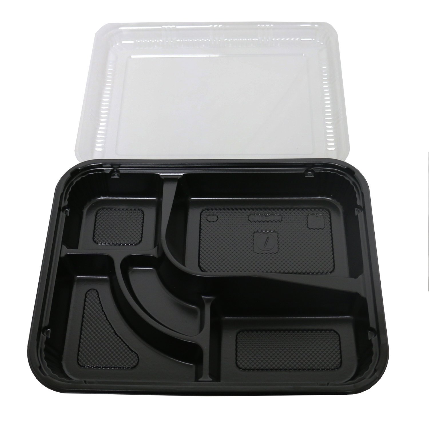 Amazon.com: The 1 Black Plastic 5 Compartment Japanese Bento Box