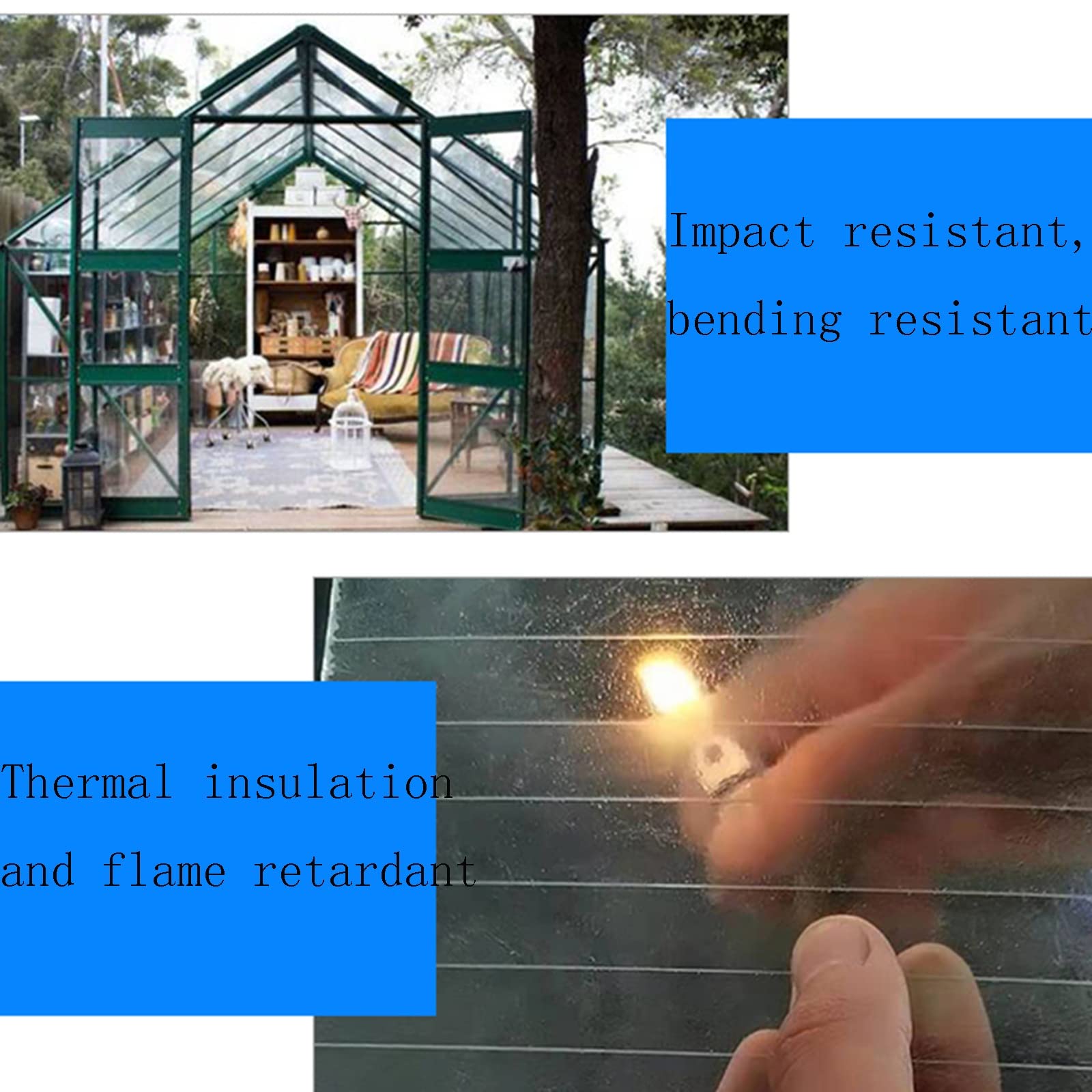 ポリカーボネート樹脂製 ガラス繊維強化採光板100set