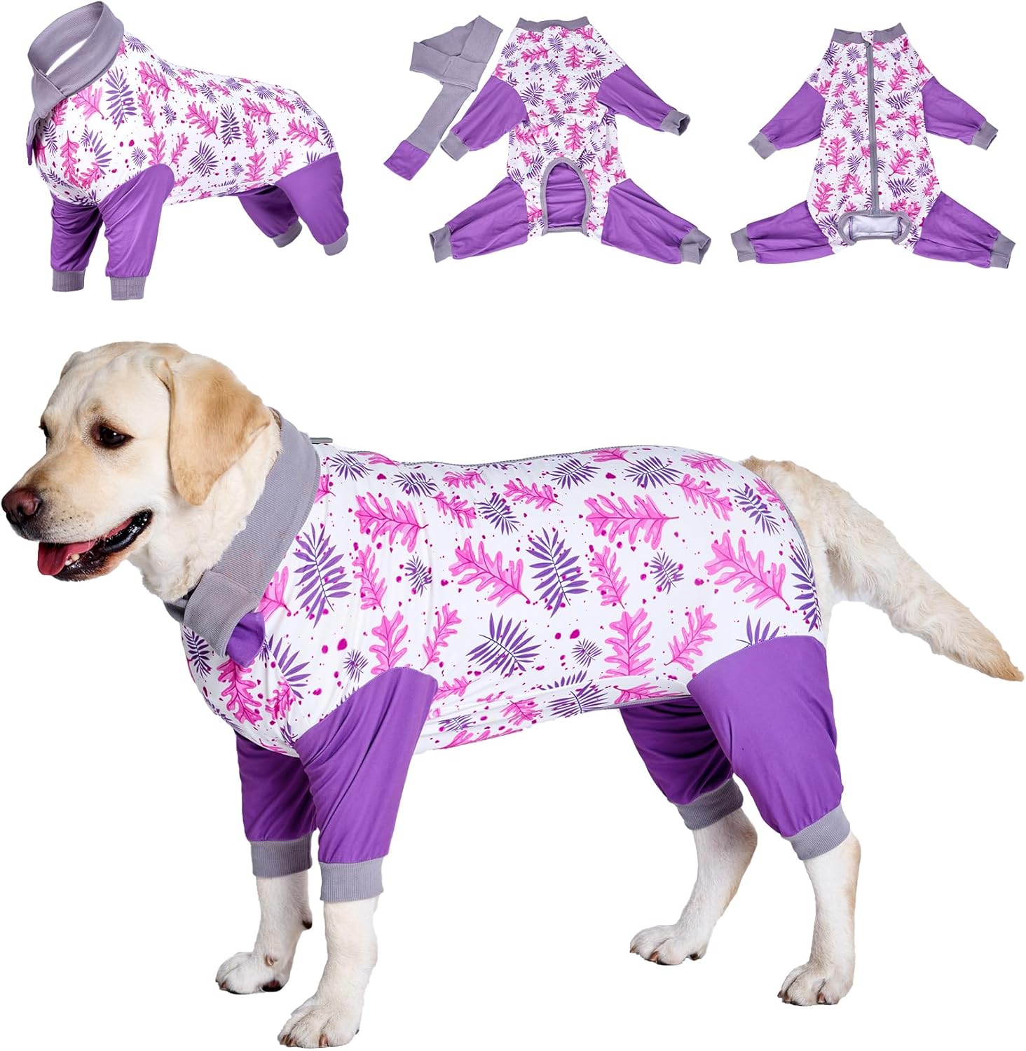 LovinPet Large Dog Recovery Suit - Dog Onesie for Surgery Female & Male Professional Anti-Licking Full Coverage for Anti-Shedding