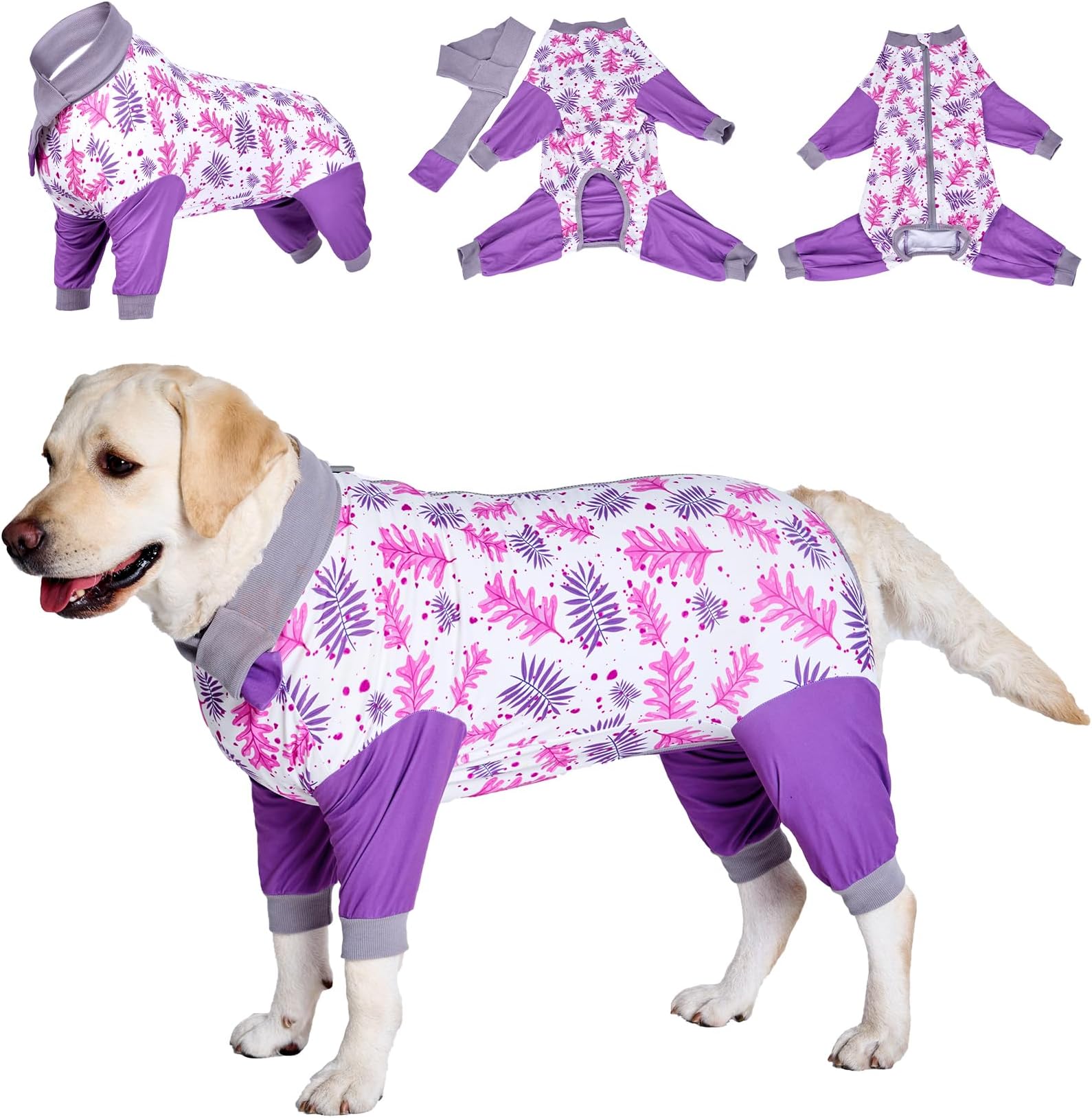 LovinPet Large Dog Recovery Suit - Dog Onesie for Surgery Female & Male Professional Anti-Licking Full Coverage for Anti-Shedding