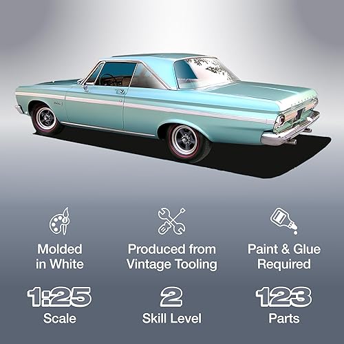 Miniatura 2 de AMT - 1964 Plymouth Belvedere (con motor recto 6) 2T, 125 (AMT1188M), blanco