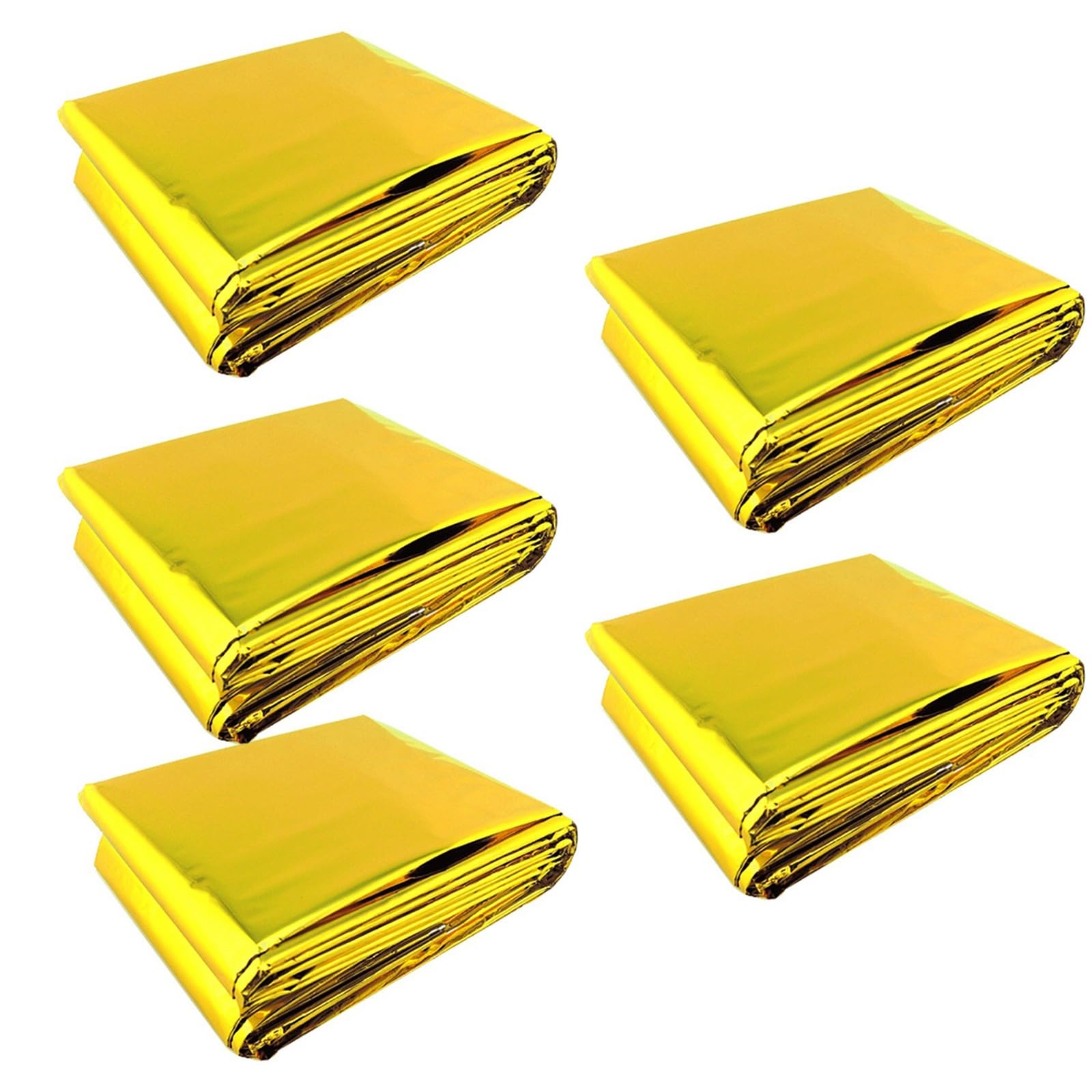 GMBYLBY 5lots Heavy Type Survival Blankets Reusable Emergencies Hiking Blankets for Outdoor Hiking and Camping