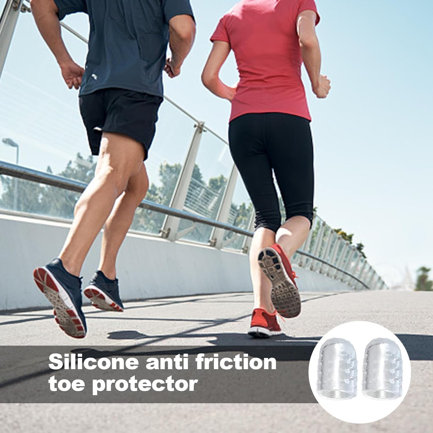 Protezione per dita in silicone anti-attrito, protezioni per dita dei piedi in gel traspirante, protezioni per dita dei piedi in silicone, protezioni per dita dei piedi in gel con orifizio per flusso