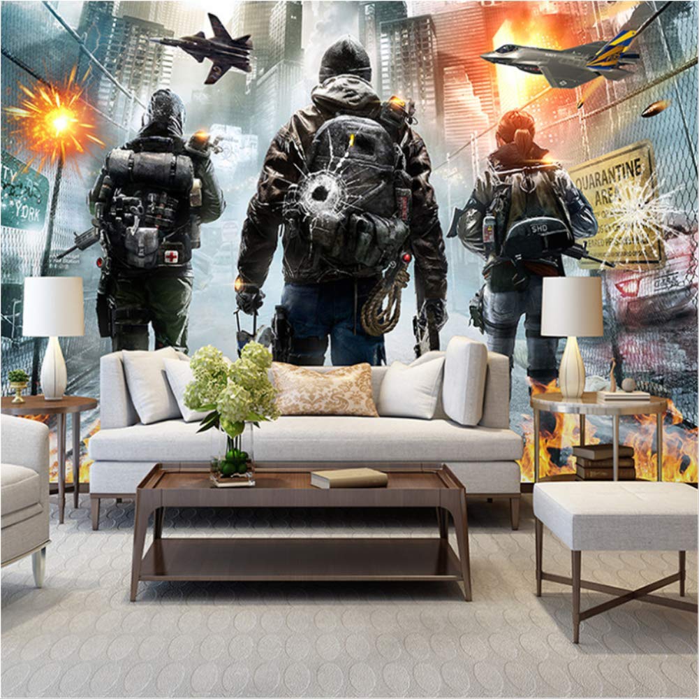 Papier peint guerre 3D moderne pour transformer un mur de chambre terne