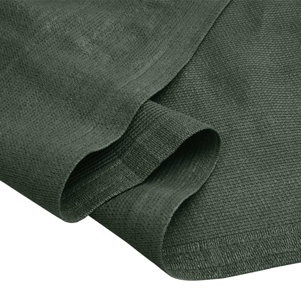 Rekreacja na świeżym powietrzu, kemping i piesze wycieczki, akcesoria namiotoweDywan namiotowy 250x550 cm ciemnozielony HDPE