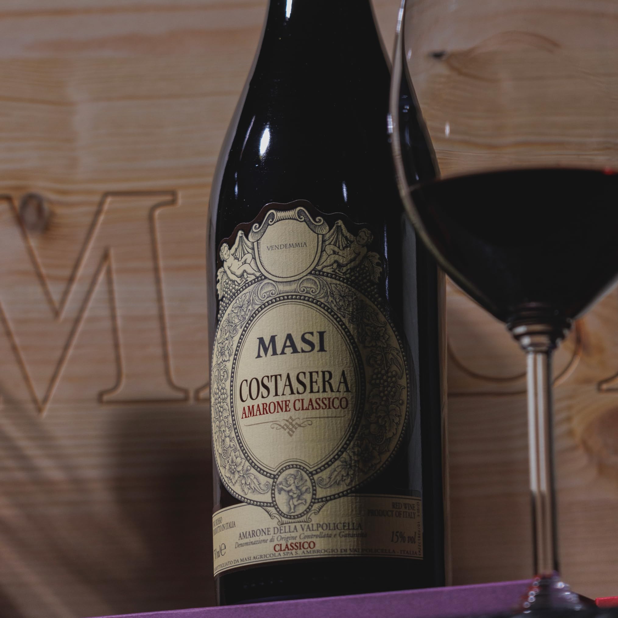 Masi | Exklusive Geschenkbox "Iconici Di Masi" | Costasera 2021 Amarone Classico Docg, Campofiorin 2023 Rosso Verona Igt, Bonacosta 2025 Valpolicella Classico Doc | 3x750 Ml | Holzkiste