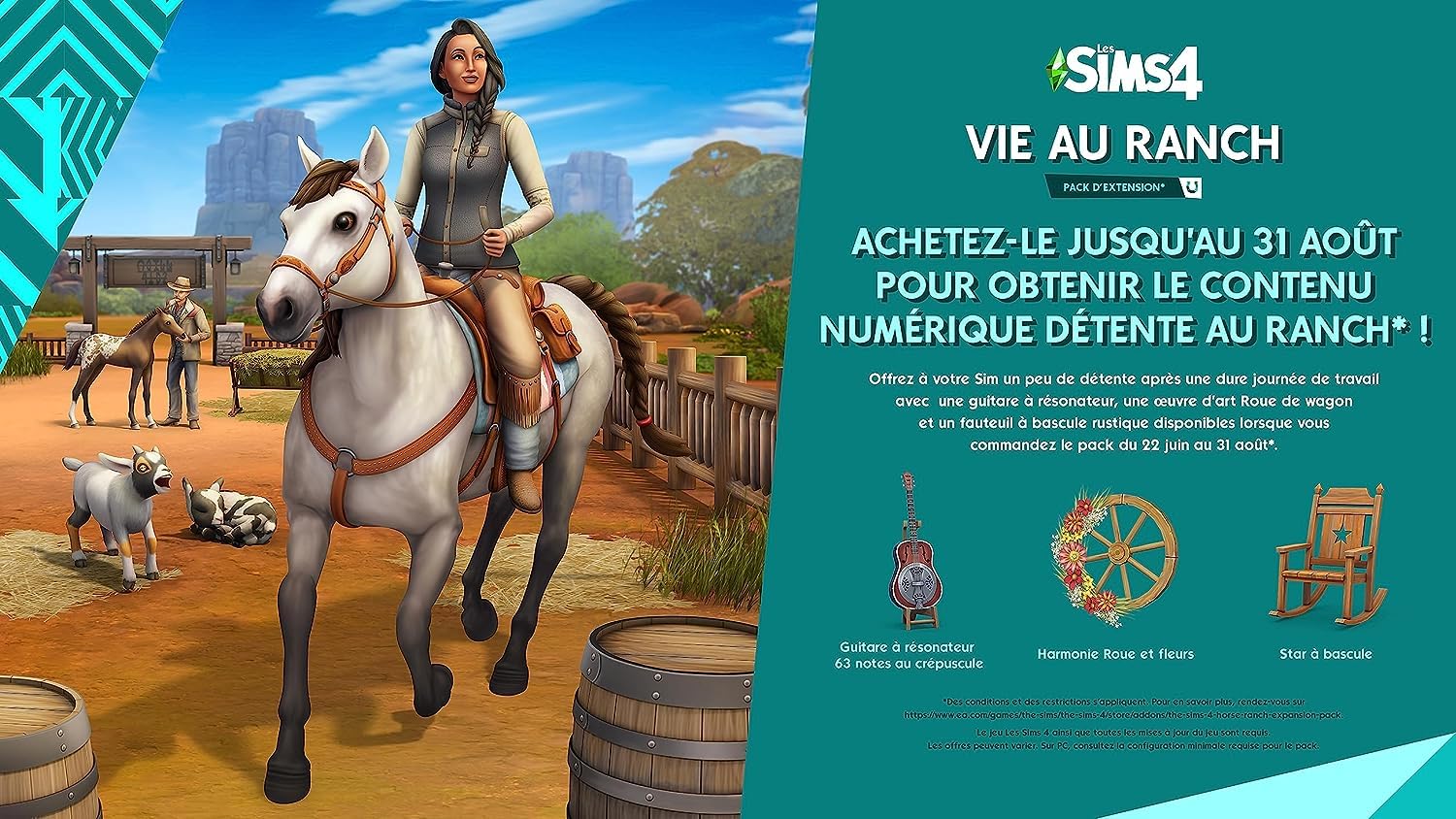 The Sims 4: Horse Ranch Expansion Pack | Xbox One/Series X|S - Code jeu à télécharger