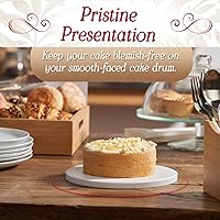 Vista 7 de Molde para tartas de 10 pulgadas (redondo, cuadrado), (negro, blanco), (borde suave, borde ondulado)