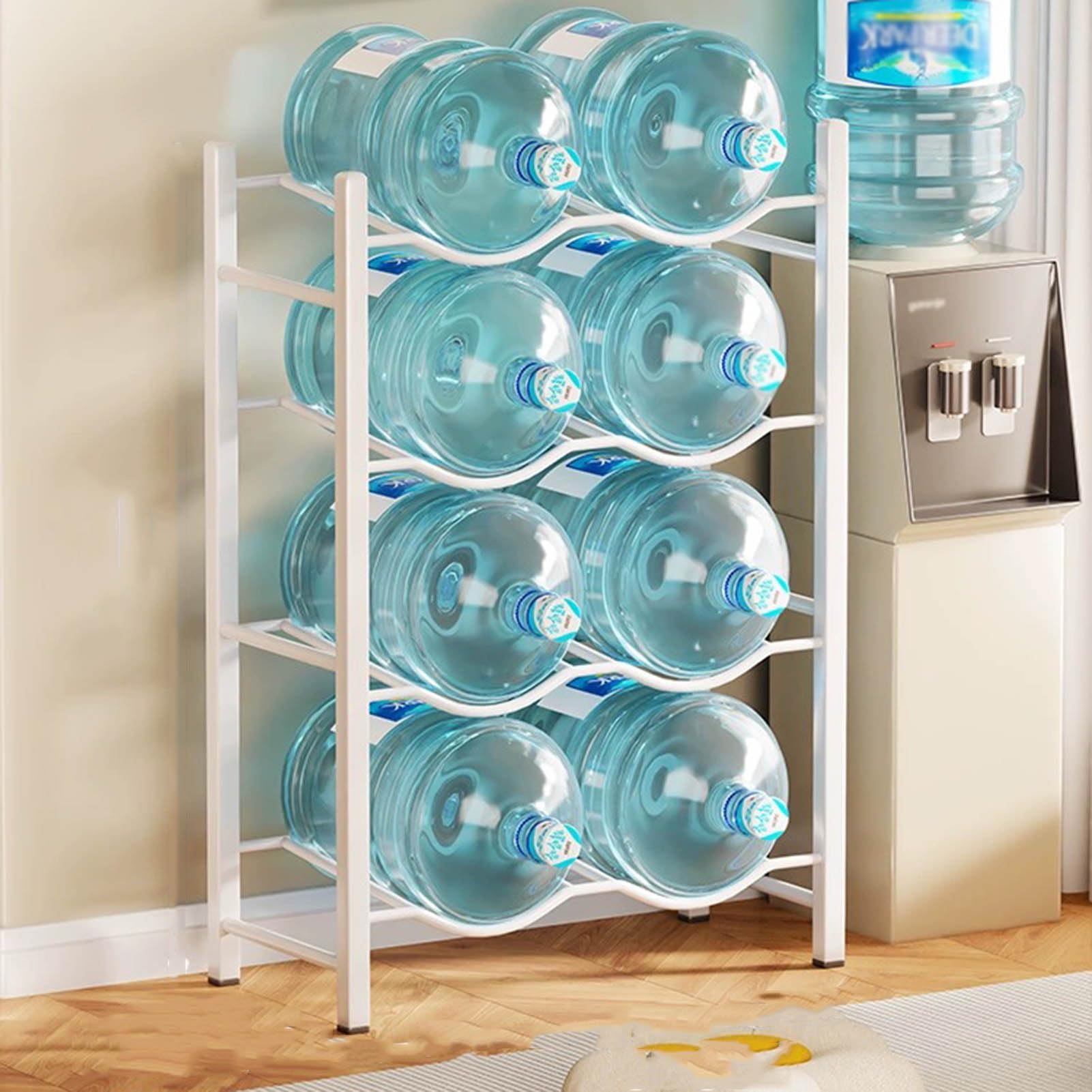 Estante para cubos de agua de alta resistencia con baldas desmontables