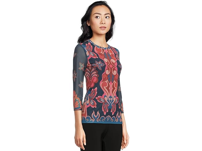 Johnny Was Kaia Mesh Tee
