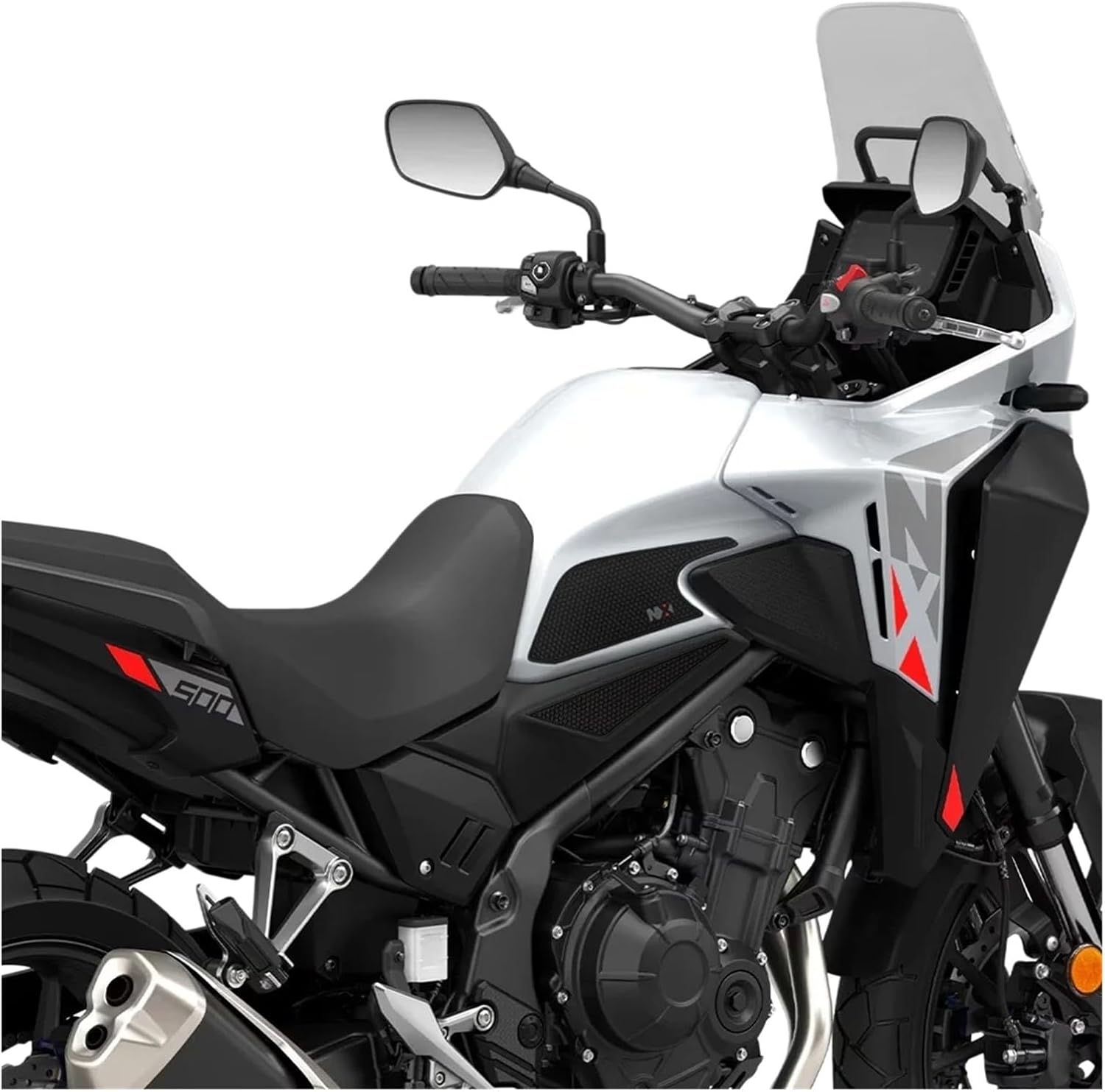 Motorcycle Tank Sticker for H&ON&DA NX500 NX400 2023 2024 2025 Motorcycle Accessories Side Tank Pad Protector Sticker Decal Gas Knee Grip.