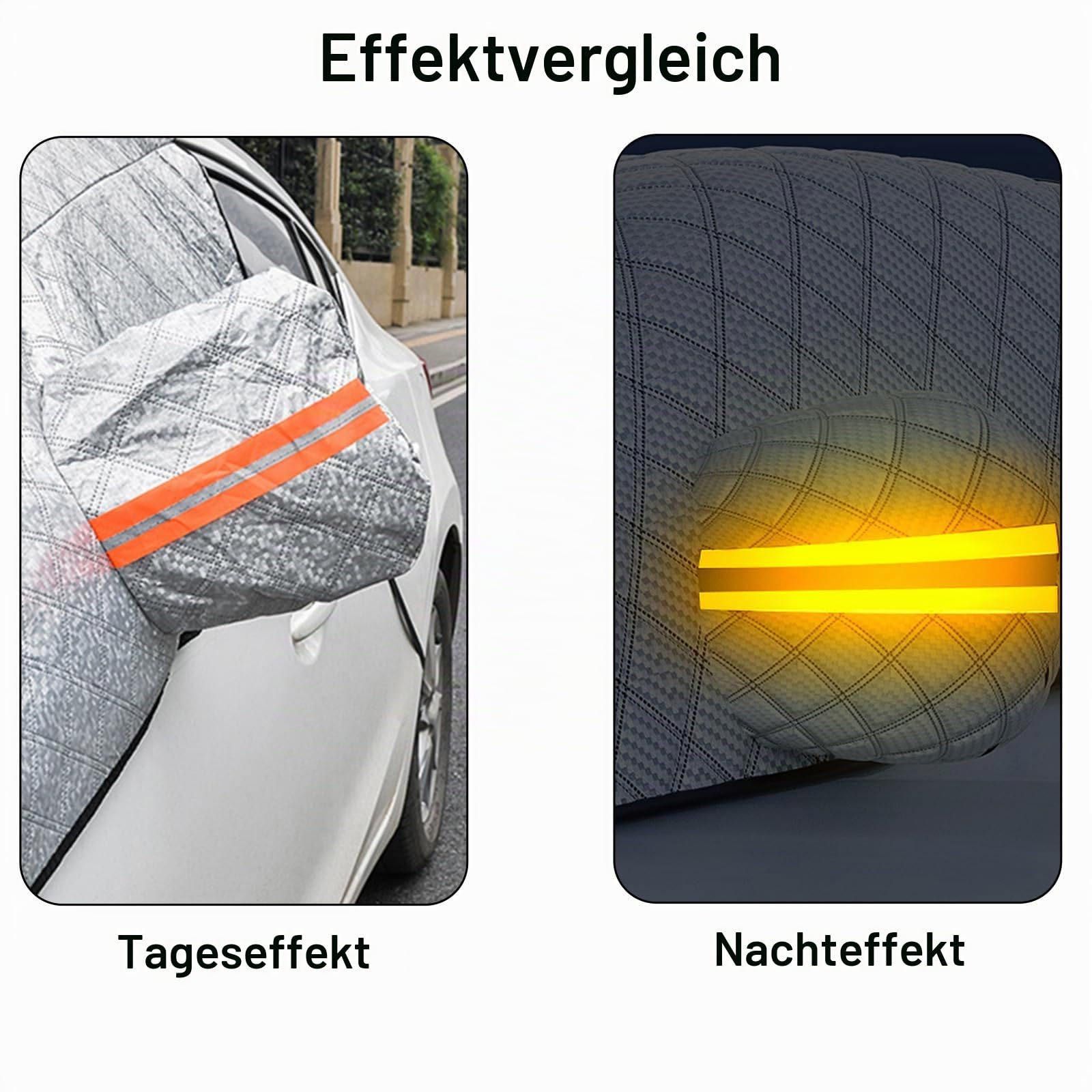 Frontscheibenabdeckung Auto Winter Frostabdeckung, Autoscheibenabdeckung Winschutzscheiben Abdeckung Groß, Frostabdeckung Sonnenschutz, 223cm x 145cm