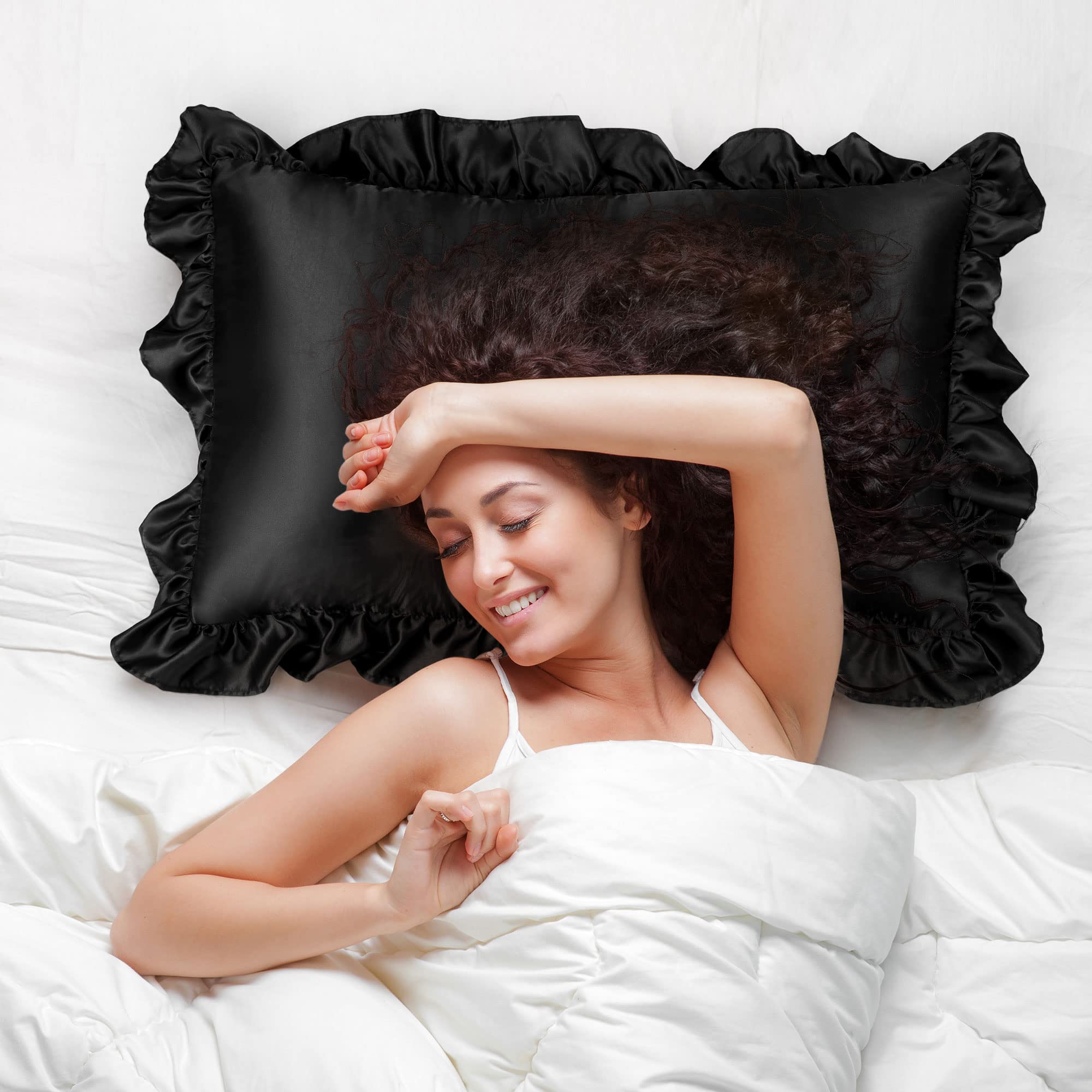 Utopia Bedding Federe king size, confezione da 2 federe con chiusura a
