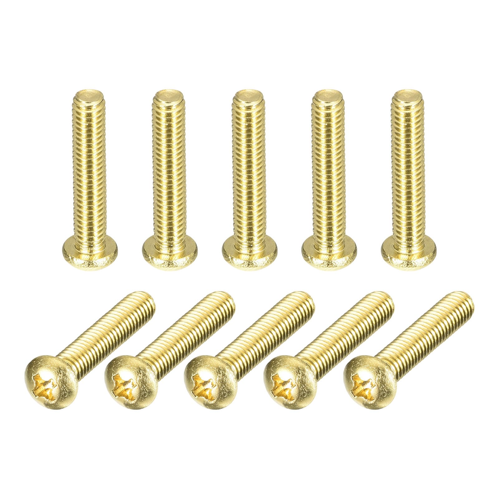 Brass Machine Screws - 60 Pcs M3x6mm -16 Brass Machine Screws - 60 Pcs M3x6mm -16