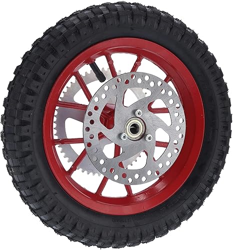 Mini rueda trasera, neumático de llanta trasera de 12.5 x 2.75 pulgadas con conjunto de rodamientos de 0.472 in, rueda trasera de motocross, mini