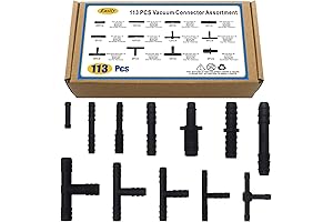 Vacuum connectors 113PCS up to 460°F Heat Resistance Automotive Vacuum Tubing and...
