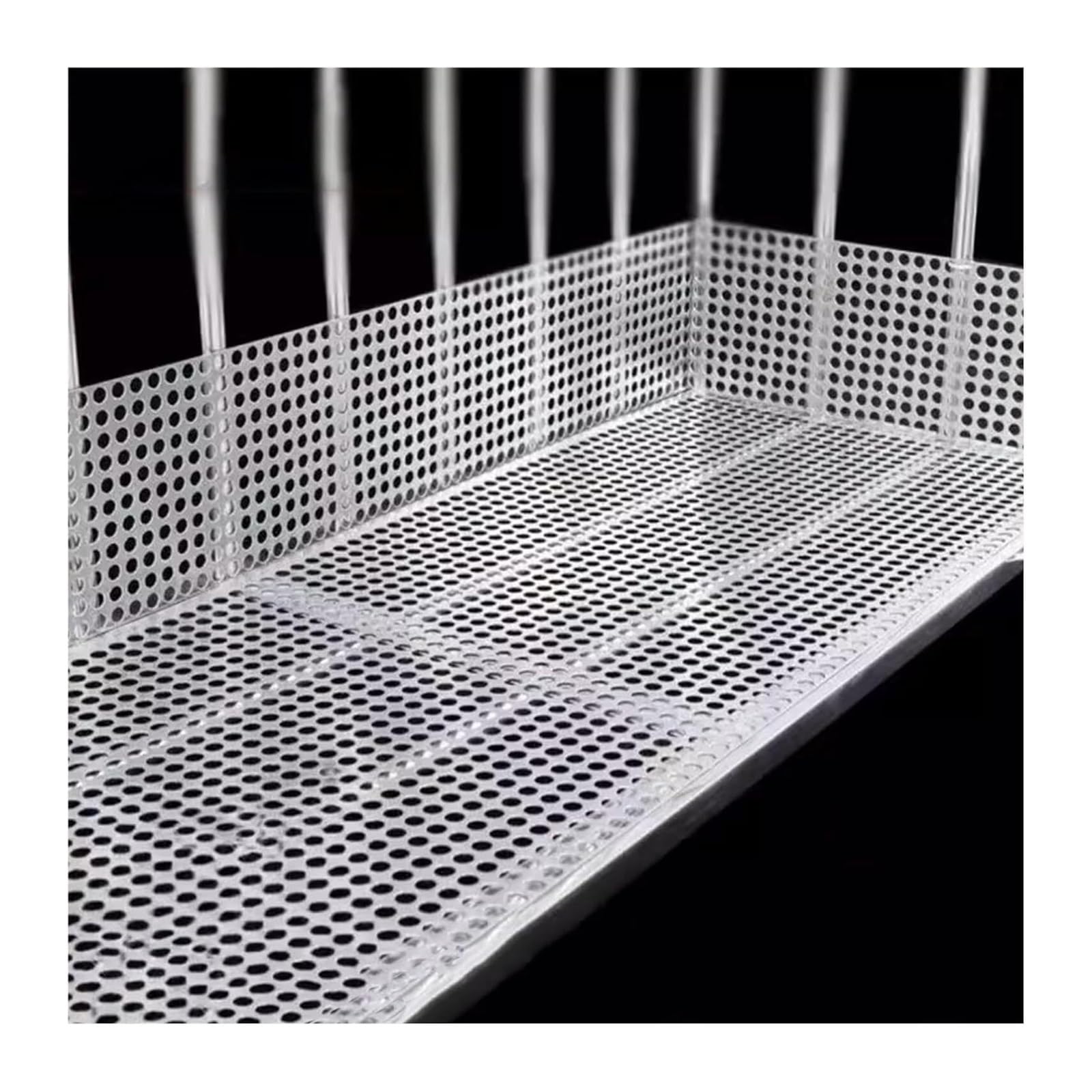 YUZGUHEY 304 Stainless Steel Perforated Mesh Sheet 0.8mm Thick 2mm 40x40cm Round Hole Multiple Sizes(2mm Mesh,10x10cm)