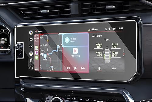 CDEFG Protector de pantalla para Sierra 13.4 pulgadas 2022-2025 GMC Sierra 1500 2500HD 3500HD AT4 Denali AT4X Denali Ultimate Accesorios, vidrio