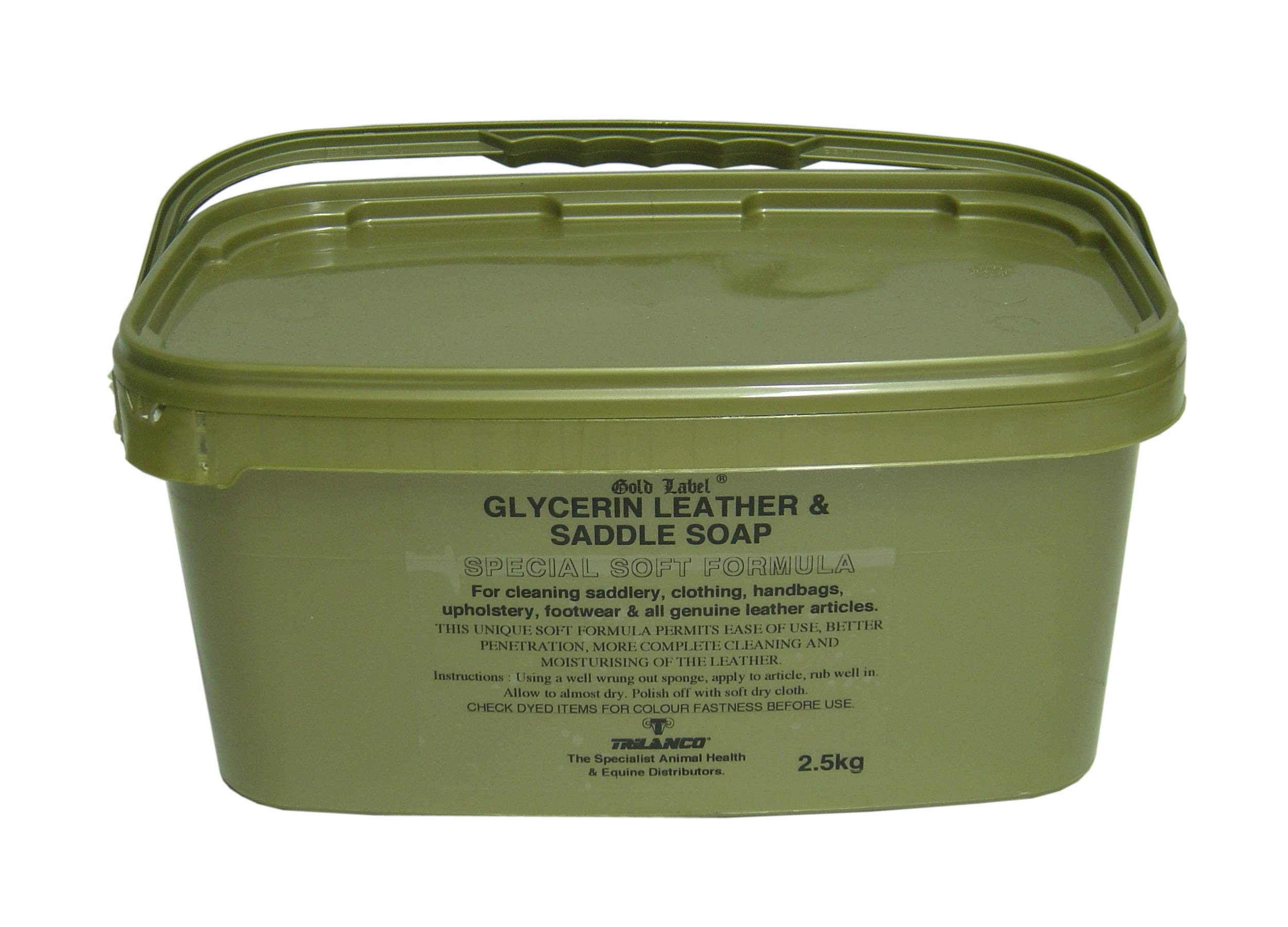 Gold Label Soft Saddle Soap, 2.5 kg, Clear