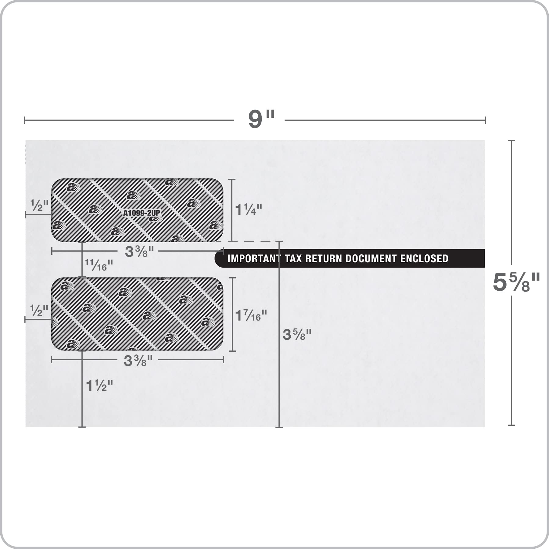 1099-MISC R DIV INT Envelopes Adams 2-Up 1099 Tax Envelopes - 24 Pack ...