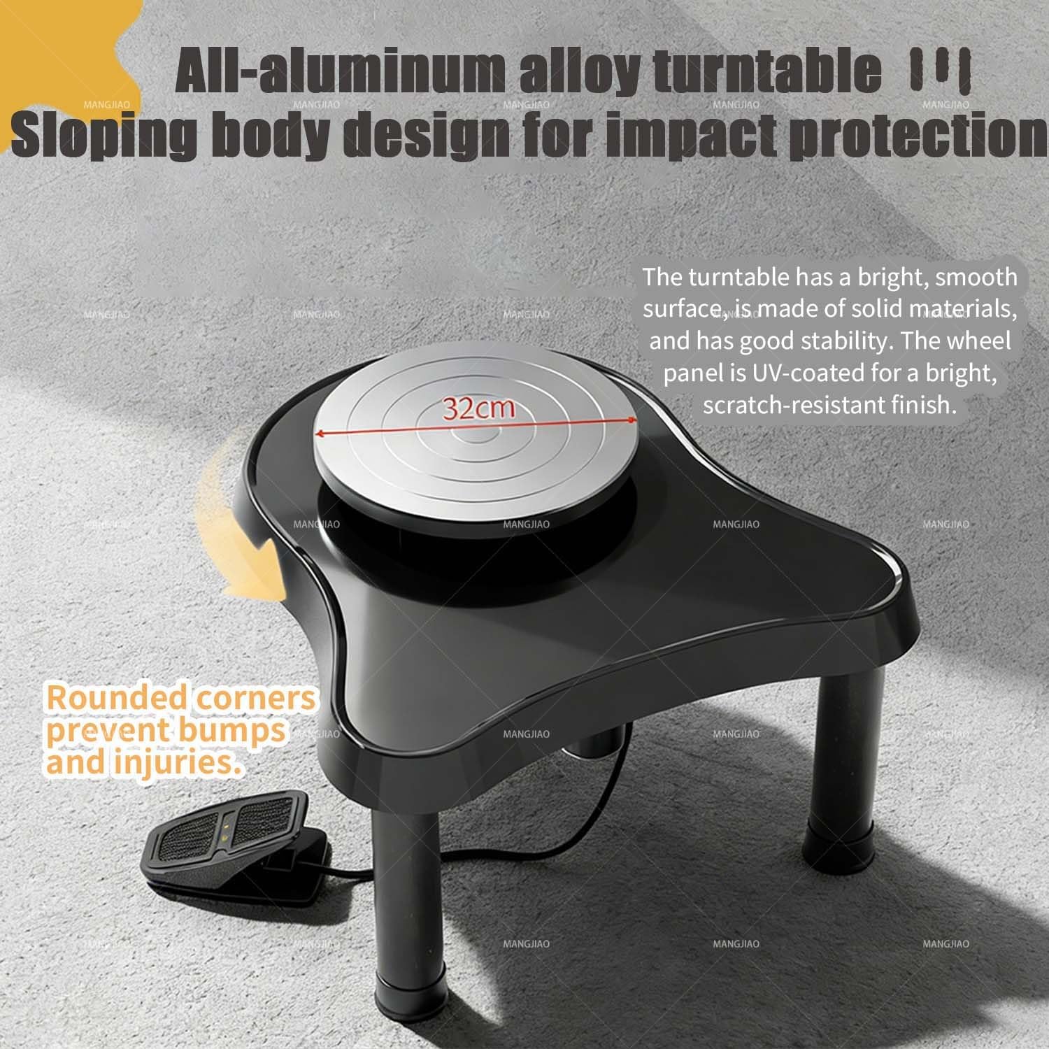 Nuova Macchina per La Formatura della Ceramica con Motore da 200 W, con Touch Screen LCD E Pedale per La Regolazione della velocità. per Artisti Adulti E Hobbisti della Ceramica.(White)