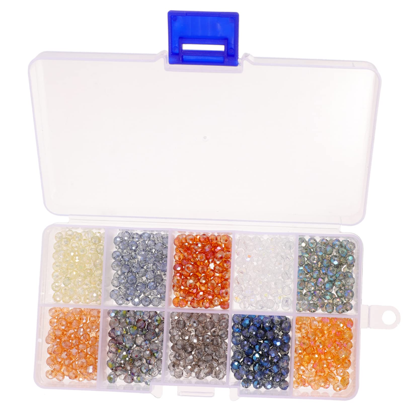SHINEOFI Abalorios De Vidrio Para De Perlas Espaciadoras Para Collares y Pulseras Accesorios De Joyería Artesanal Para Manualidades y Creaciones Personales