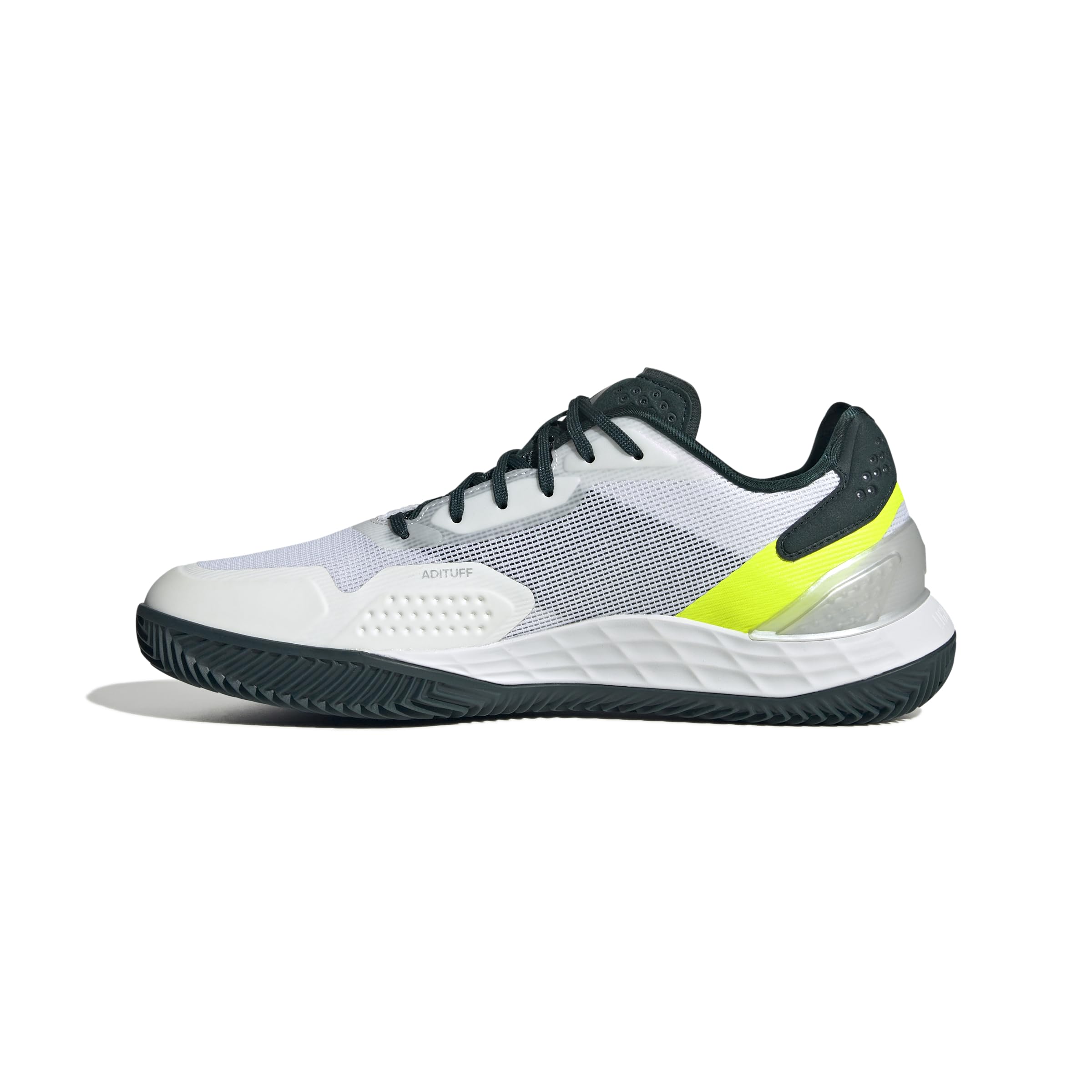 Adidas Zapatillas deportivas Zapatillas de tenis y pádel DEFIANT SPEED 2 CL, blanco/amarillo, talla 42
