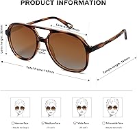 Vista 4 de SOJOS Retro Polarized Aviator Sunglasses Womens Mens Classic 70s Vintage Trendy Square Aviators SJ2174