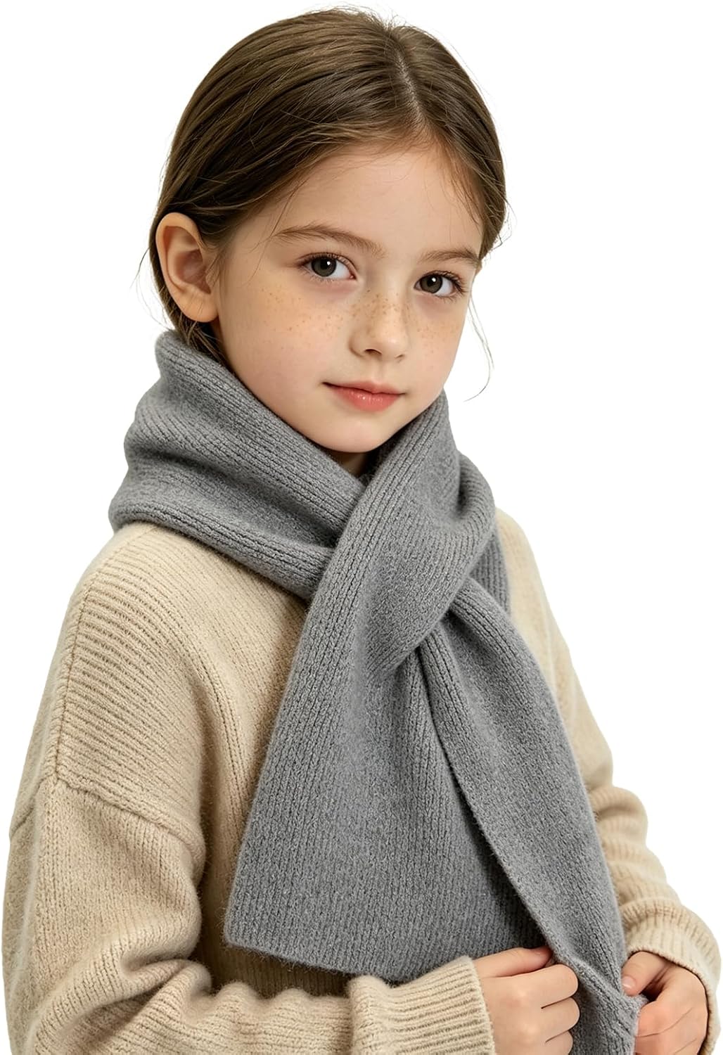 RUIKUNA Kids Scarf Girls Toddler Knitted Scarf Winter Baby Neck Warmer Boys