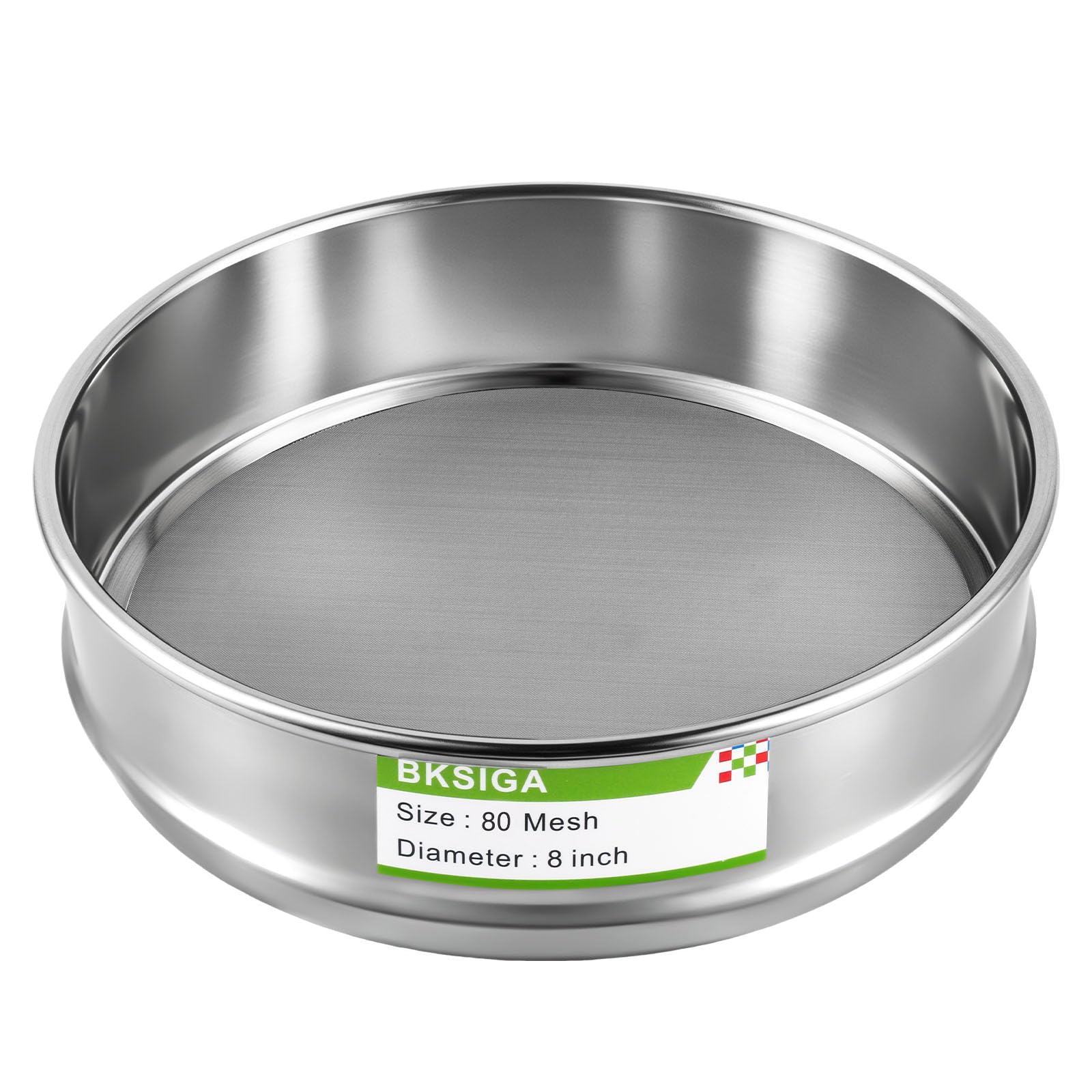 304 Stainless Steel Lab Sieves Pan,8" Diameter Standard Sieve Pan for Industrial Laboratory Homes — Amazon image 31