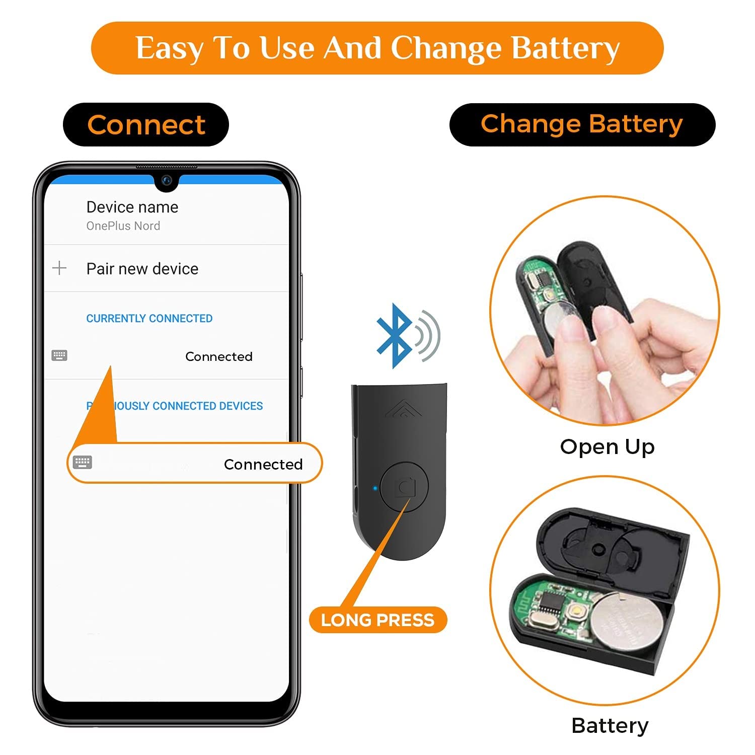 Skycell Selfi Stick With Tripod Stand For Mobile Phone Bluetooth