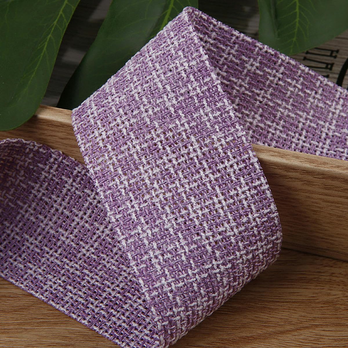 Cinta a cuadros con bordado de tweed de 50 mm, 2 pulgadas, para accesorios de costura de prendas de vestir DIY, lazo para el pelo, cinta de algodón coreano vintage, 009-50mm, 100 yardas