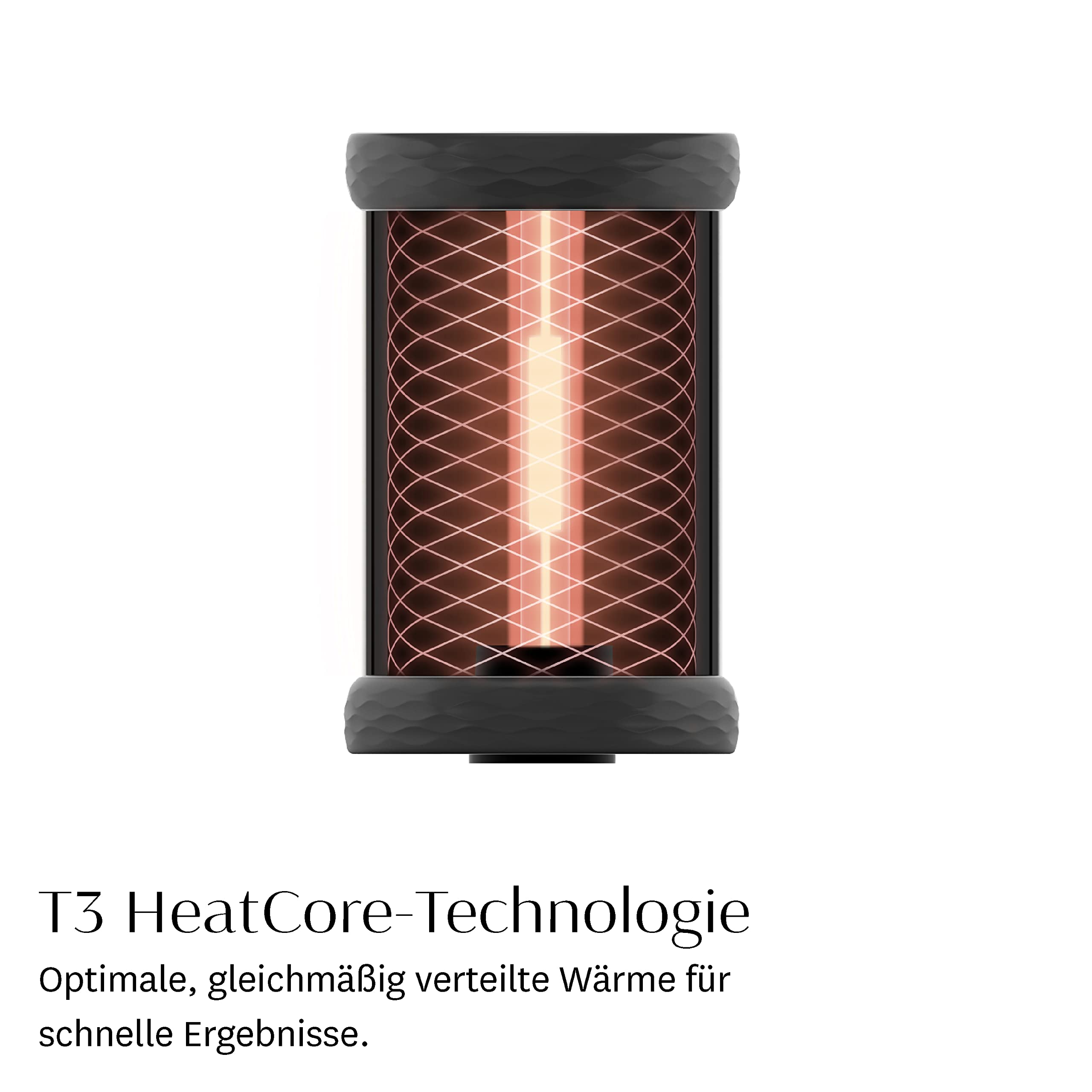 T3 Volumizing Hot Rollers Luxe – Set mit 4 beheizten 44-mm-Lockenwicklern und 4 beheizten 38-mm-Lockenwicklern mit 2 Temperaturstufen und keramischen Heizelementen