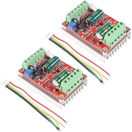 2PCS DC 6-60V 400W 3-Phase BLDC Motor Controller with Hall Sensor