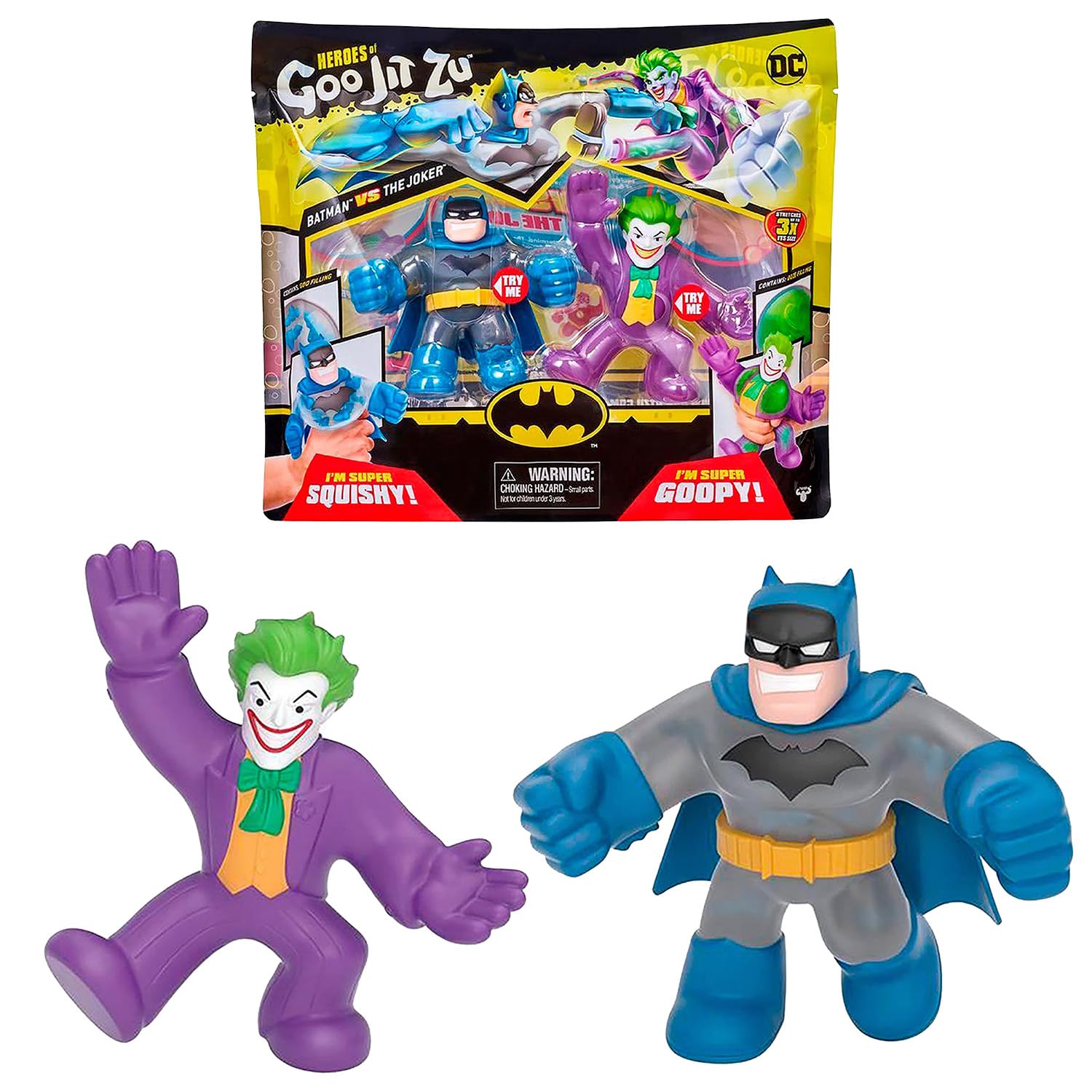 Figuras Batman Versus Coringa,Goo Jit Zu Herois Da Dc-Sunny