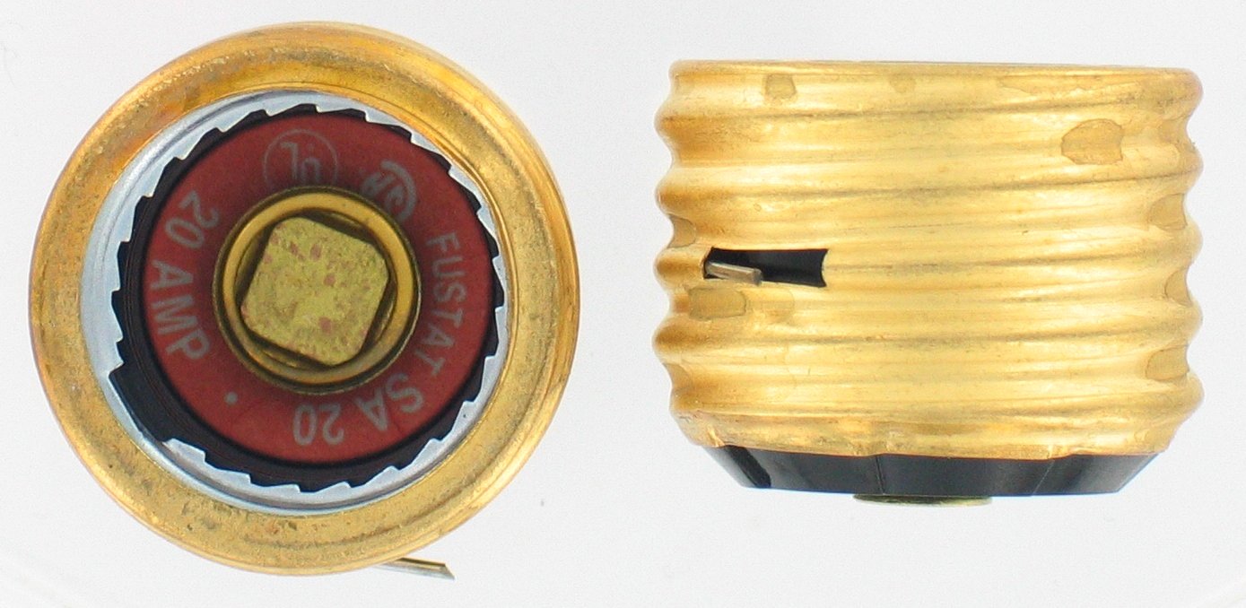 BussmannSA-20BC 20 Amp Single Motor Circuit Edison Base Fustat Fuse Adaptor 1-In Bag