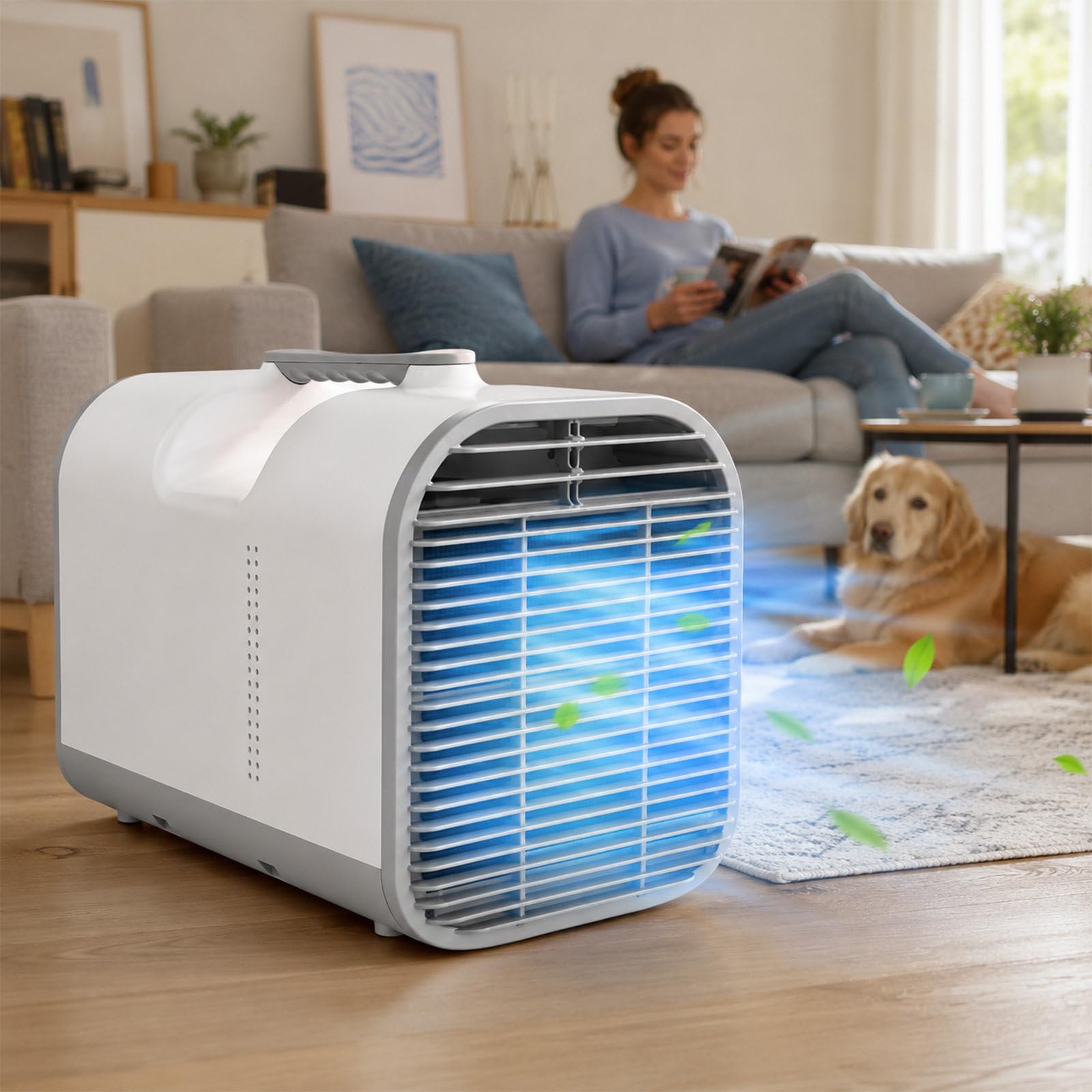 agreilduite Portable Air Conditioner with Dehumidifier 4800BTU, Camping AC Unit with Remote Control 12V 24V DC, Caravan Campervan Tent Air Conditioner for Outdoor Camping,Small Spaces