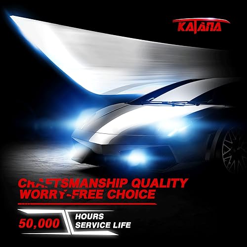 Miniatura 9 de KATANA Bombillas LED 9005, 16000 lm, 70 W, 6500 K, blanco frío, bombilla HB3 extremadamente brillante Plug and Play, tamaño mini, reemplazo halógeno