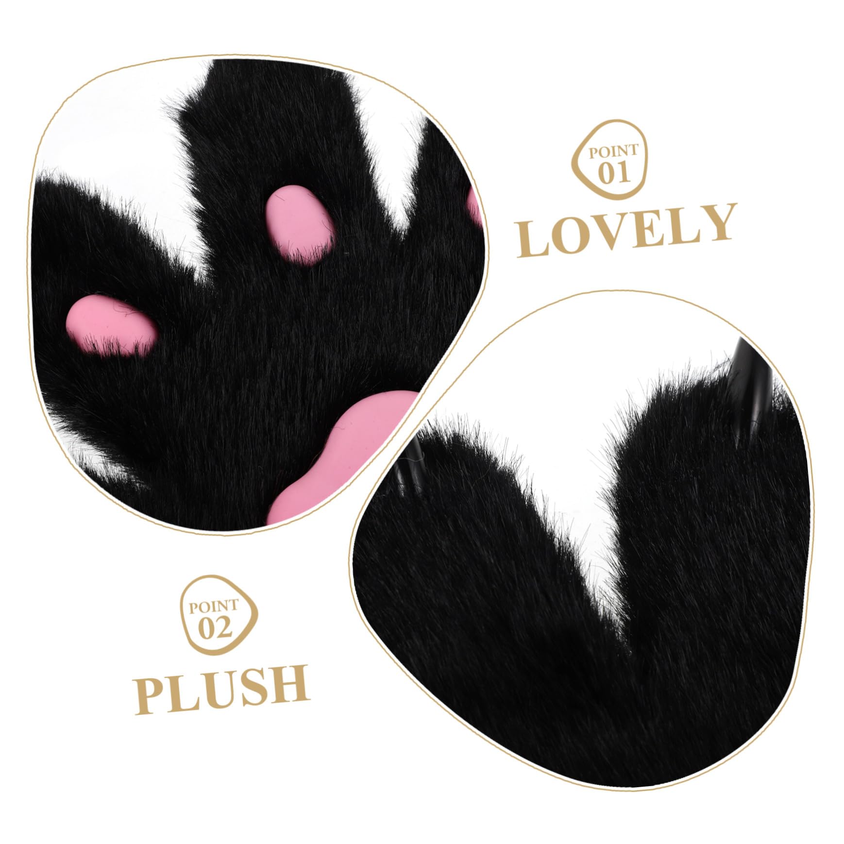 Bandeau Oreilles de Renard en Peluche, Ensemble 1 Lot pour Adultes
