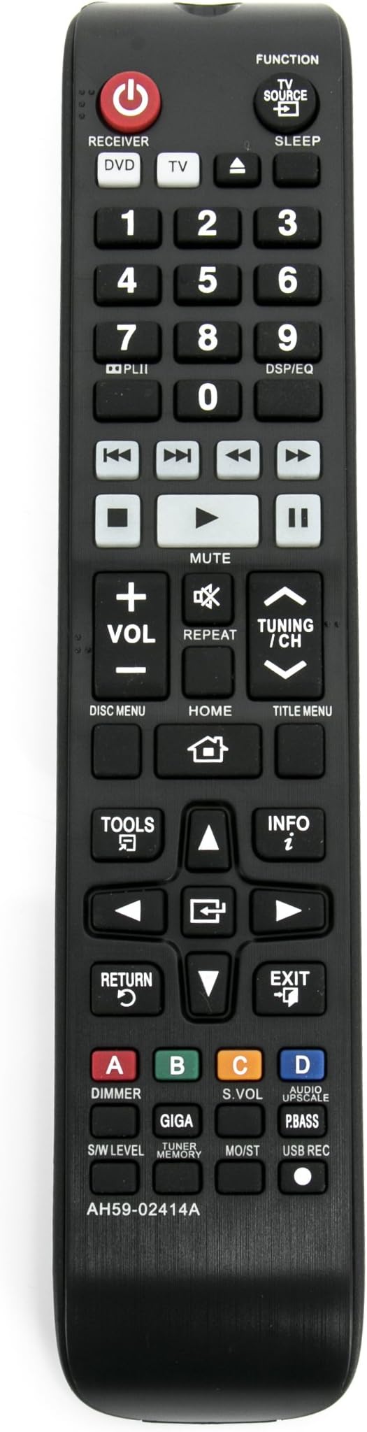 New AH59-02414A Remote Control Replacement fit for Samsung Home Theater System DVD HT-E550 HT-E450 HT-E550/ZA HT-E453 HTE550/ZA HTE550 HTE450 HT-E455 HTE455 HTE453