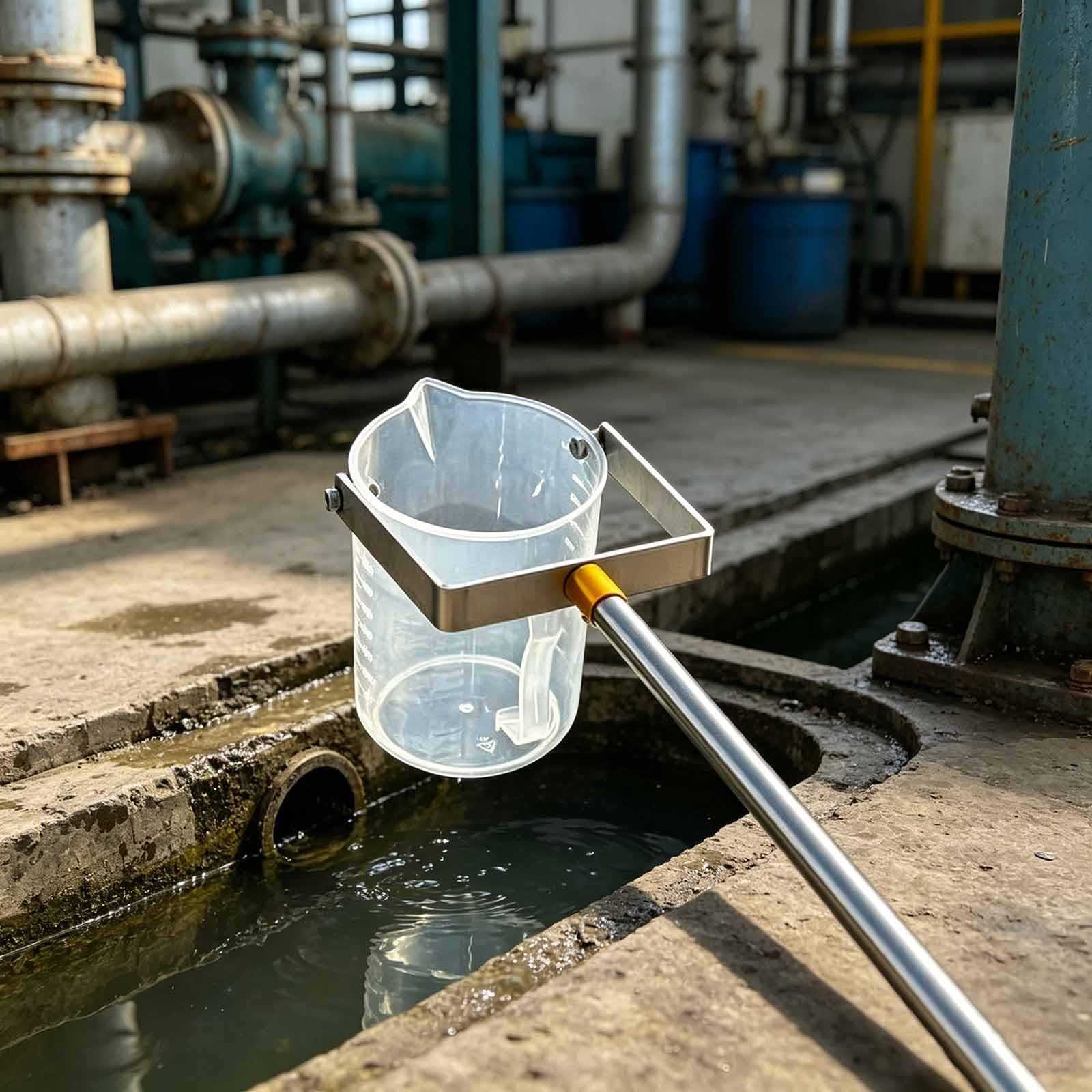 Wasserprobenahme-Löffel Mit Langem Griff, Teleskopisch, Wasserproben-Sammelstange Aus Edelstahl Mit Messbecher 500/1000 Ml, Reservoir/Teich(P500ML,60-150cm/2-4.9ft)